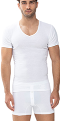 Mey V-Neck Shirt Casual Cotton