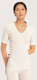 Hanro Kurzarm-Shirt Woolen Silk