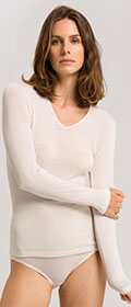 Hanro Langarm-Shirt Woolen Silk