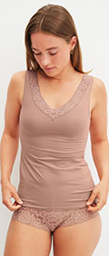 Tank Top Natural Comfort Lace