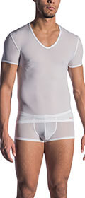 Olaf Benz Shirt mit tiefem V-Ausschnitt RED0965