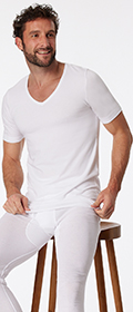 Schiesser T-Shirt mit V-Ausschnitt 95/5 2er Pack