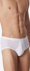 Schiesser Sport Slip mit Eingriff Original Feinripp
