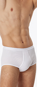 Schiesser Slip mit Eingriff Original Doppelripp