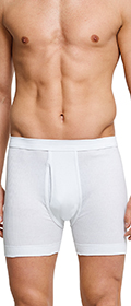 Schiesser Hose kurz mit Eingriff Cotton Essentials Doppelripp