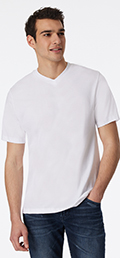 Schiesser T-Shirt V-Ausschnitt American T-Shirt 2er Pack