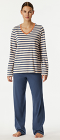 Schiesser Schlafanzug lang Casual Essentials