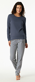 Schiesser Schlafanzug lang Casual Essentials