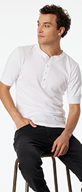 Schiesser REVIVAL Henley halbarm Karl-Heinz
