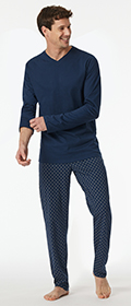 Schiesser Schlafanzug lang Casual Essentials