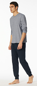 Schiesser Schlafanzug lang Casual Essentials