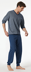 Schiesser Schlafanzug lang Comfort Essentials