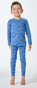 Schiesser Schlafanzug lang Feinripp BündchenKids Nightwear