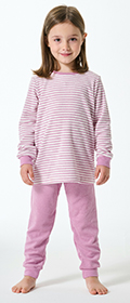 Schiesser Schlafanzug lang Frottee Bündchen Kids Nightwear