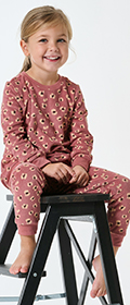 Schiesser Schlafanzug lang Frottee Bündchen Kids Nightwear