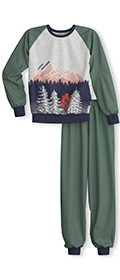 Calida Pyjama mit Bündchen Kids Outdoor