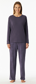Schiesser Schlafanzug lang Selected Premium Warming