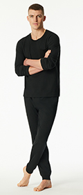 Schiesser Schlafanzug lang Modern Nightwear