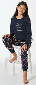 Schiesser Schlafanzug lang Bündchen Teens Nightwear