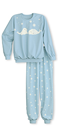 Calida Pyjama mit Bündchen Kids Snowflakes
