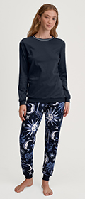 Calida Pyjama mit Bündchen Winter Dreams
