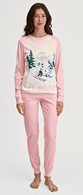 Calida Pyjama mit Bündchen Ski Resort