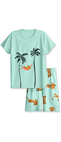 Calida Kleinkinder Pyjama kurz Toddlers Animals