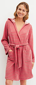 Calida Bademantel Lounge Stripe