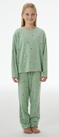 Schiesser Velour Schlafanzug lang