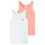 Mädchen Hemd ohne Arm Fine Rib 2er Pack