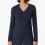 Shirt langarm Modal V-Ausschnitt Knopfleiste Mix+Relax