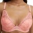 Chantelle tief ausgeschnittener T-Shirt BH Fleurs mit Bügeln