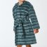 Schiesser Bademantel Velour Streifen Kids Nightwear