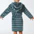 Schiesser Bademantel Velour Streifen Kids Nightwear