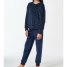 Schiesser Schlafanzug lang Velour Bündchen Teens Nightwear