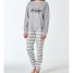 Schiesser Schlafanzug lang Bündchen Ringel Teens Nightwear