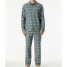 Schiesser Flanell Schlafanzug lang Selected Premium Warming
