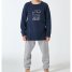 Schiesser Schlafanzug lang mit Bündchen Nightwear