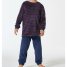 Schiesser Schlafanzug lang Velour Bündchen Boys World
