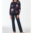 Schiesser Schlafanzug lang Interlock Blumen Teens Nightwear