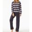Schiesser Schlafanzug lang Frottee Bündchen Casual Essentials