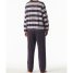 Schiesser Schlafanzug lang Frottee Bündchen Casual Essentials