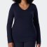 Schiesser Shirt langarm Modal V-Ausschnitt Mix+Relax